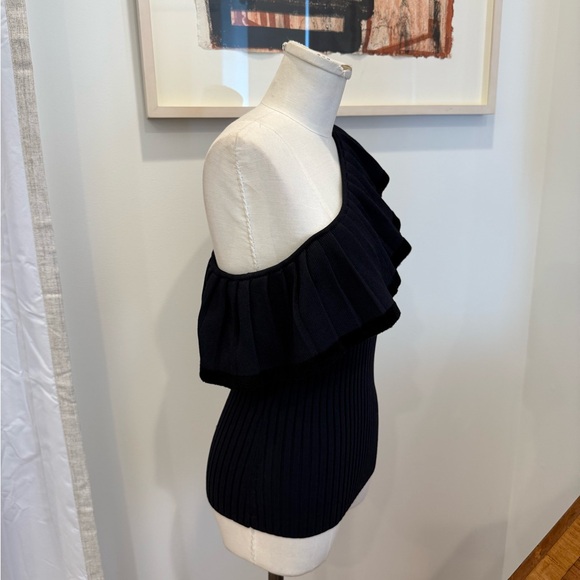 Tabula Rasa Ribbed One Shoulder Top - Picture 6 of 7